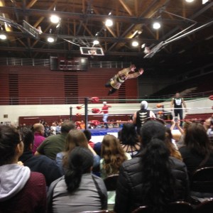 A death-defying leap to subdue my opponent, Acero. 